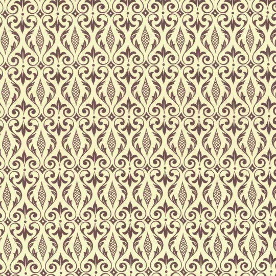 Brown Geometric and Fleur de Lis Print Italian Paper ~ Carta Varese Italy